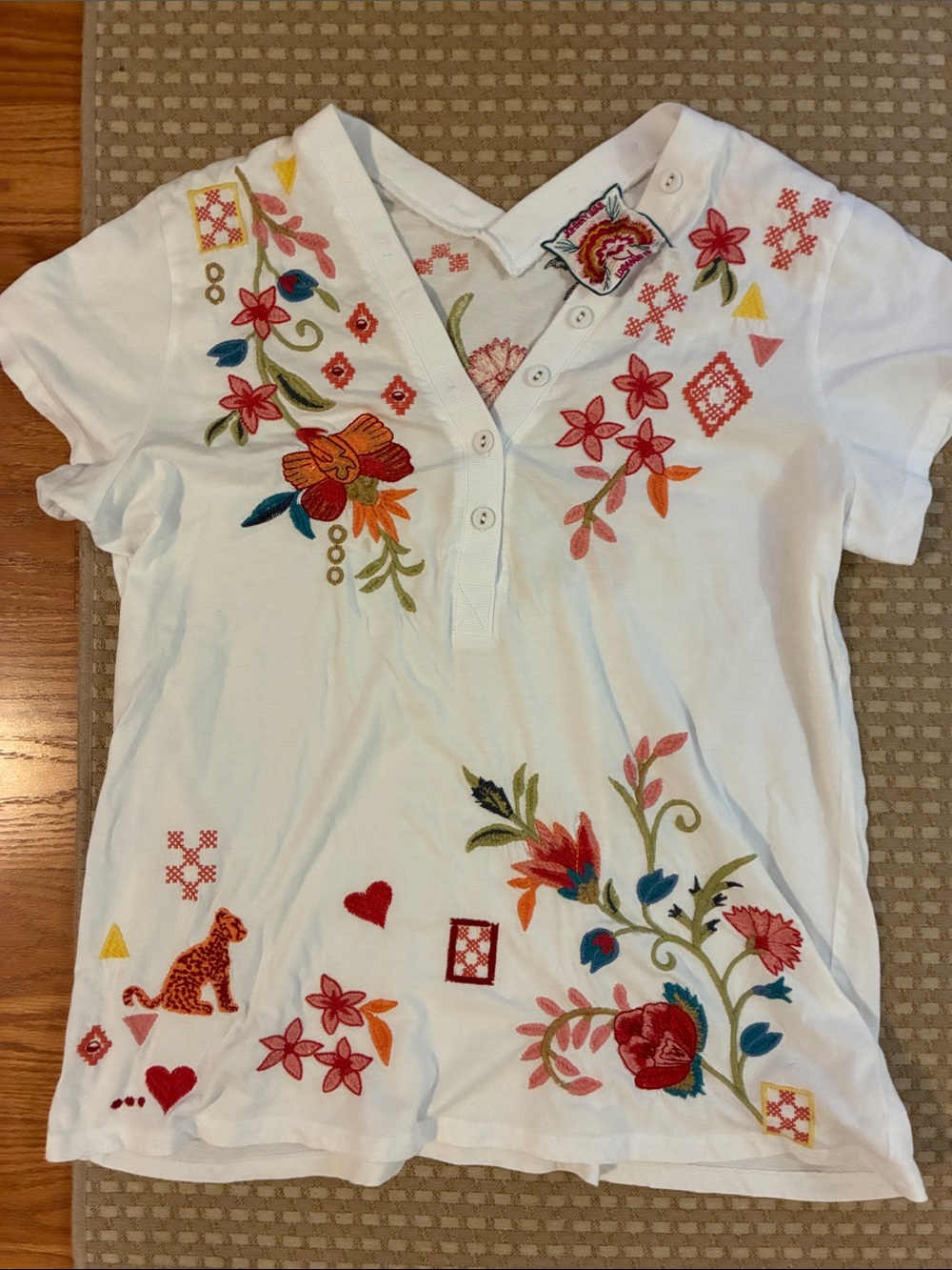 Gorgeous Johnny Was 100% cotton tee - Picture 2 of 7